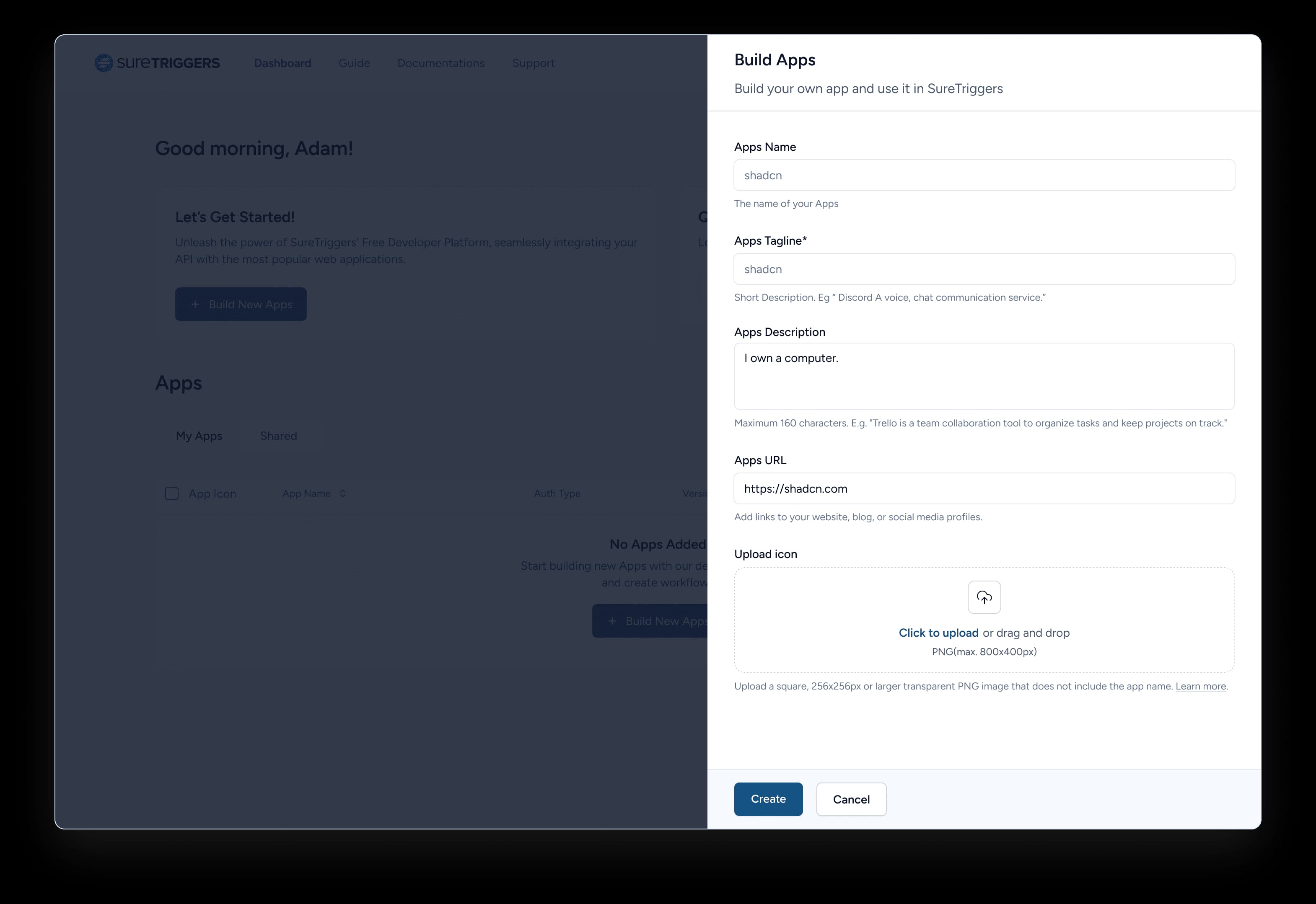 Create New App